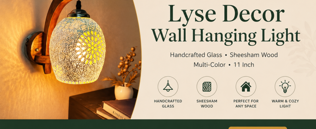 Elegant Handcrafted Wall Hanging Light for a Warm & Stylish Home
