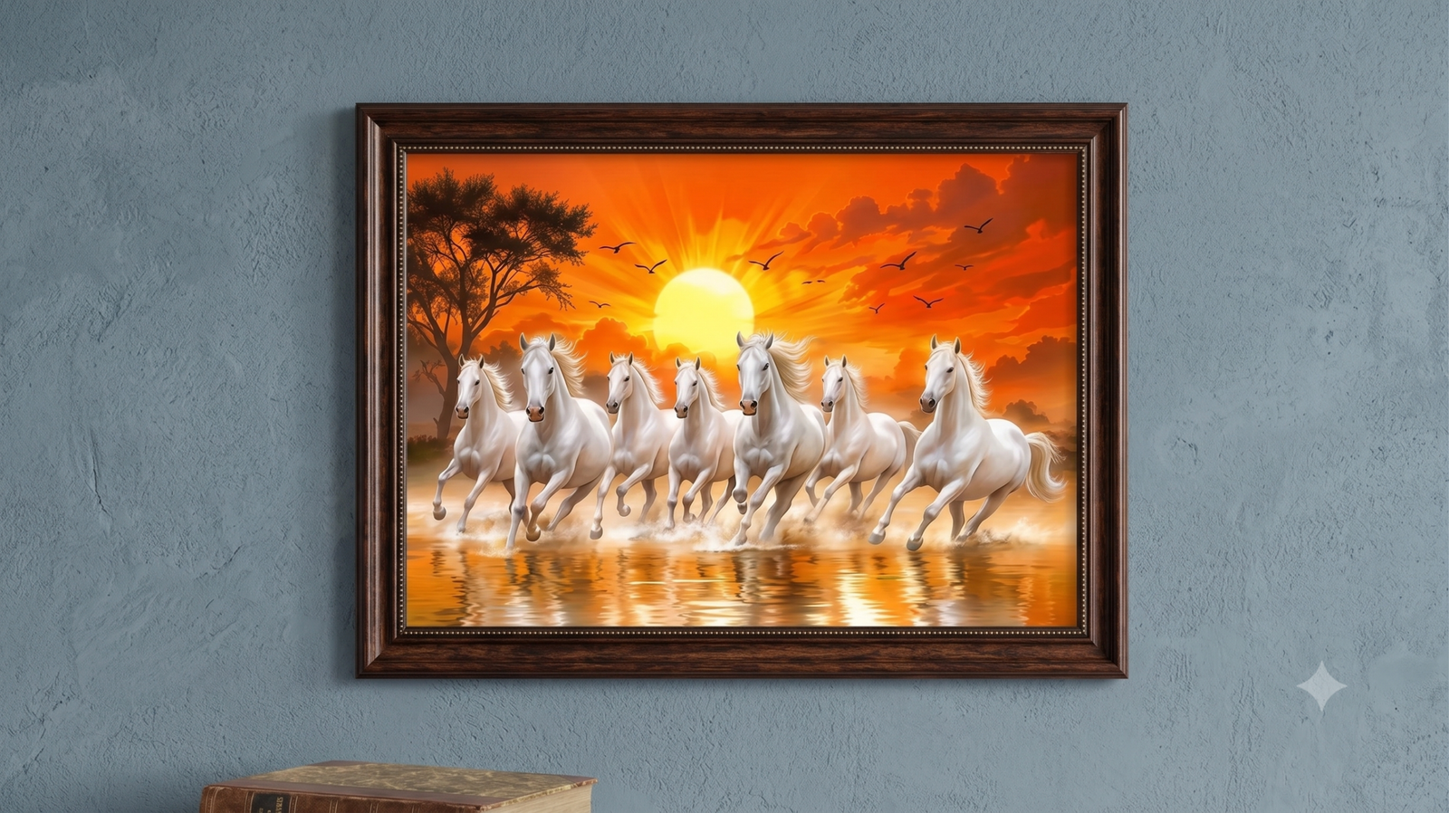 7 Horses Vastu Frame Wall Art